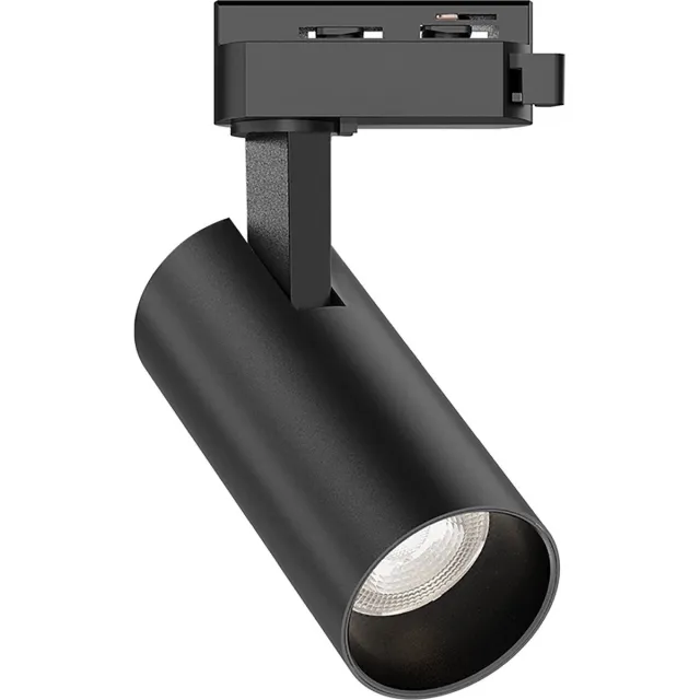 Qualu LED Railspot - Track Spot - Kingtron Sonly - 1-Fase - 15W 1560lm 38D - Warm Wit 3000K - Zwart