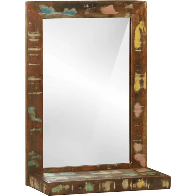 vidaXL Badkamer Spiegel Bruin 50 x 22 x 70 cm Massief Gerecycled Hout