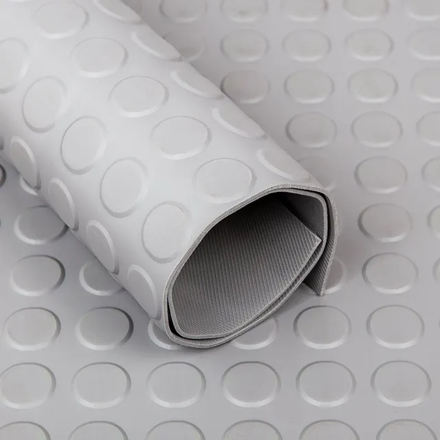 Rubbermagazijn Noppenloper - Grijs - Dikte 3mm - 120cm breed - Lengte 1 meter