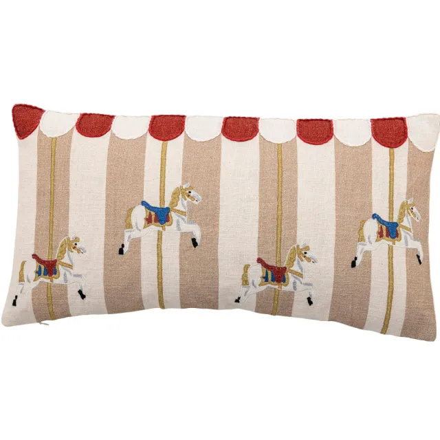 Bloomingville sierkussen Merry-go-round (60x30 cm) Multi