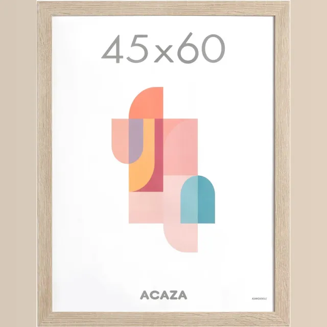 Acaza Fotolijst - Fotokader - Fotolijst 45x60 cm - Fotokader 45x60 cm - MDF Hout - Lichte Eik