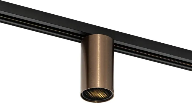 QAZQA iconic - Moderne Spot railsysteem verlichting, railverlichting geschikt voor led - 1 lichts - Ø 5 cm - Brons - Woonkamer | Slaapkamer | Keuken