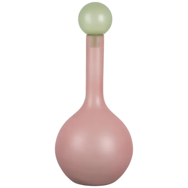 Present Time Vaas Alegre Globo - Zachtroze - Ø18cm - Glas - Scandinavisch - Bloemenvaas - Woondecoratie - Decoratieve vaas voor woonkamer of slaapkamer