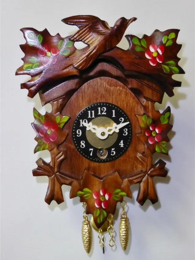 Engstler 125/6 QP - Wandklok met slinger - Quartz Meerkleurig