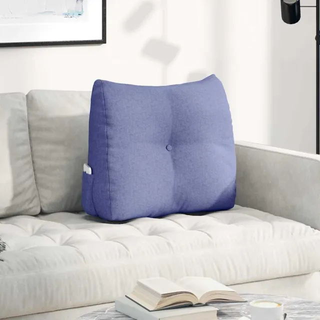 vidaXL Rugkussen Jeans Blauw 60 x 50 x 24 cm Stof