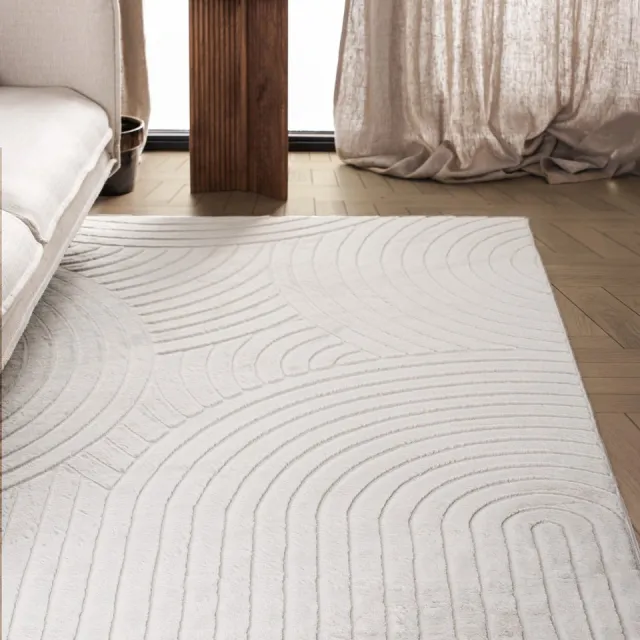 Carpetique Japandi Vloerkleed - Terra Zenith Beige