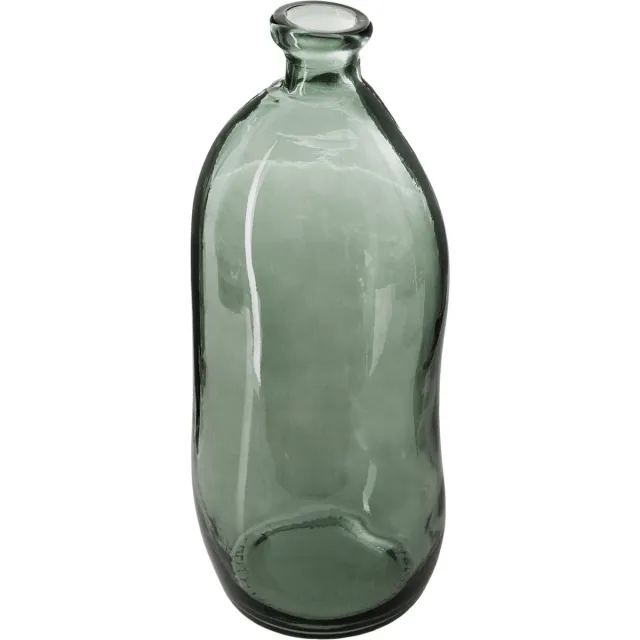 Atmosphera Créateur d'intérieur® Atmosphera bloemenvaas Pisa - Organische fles vorm - groen transparant - glas - 51 x 23 cm