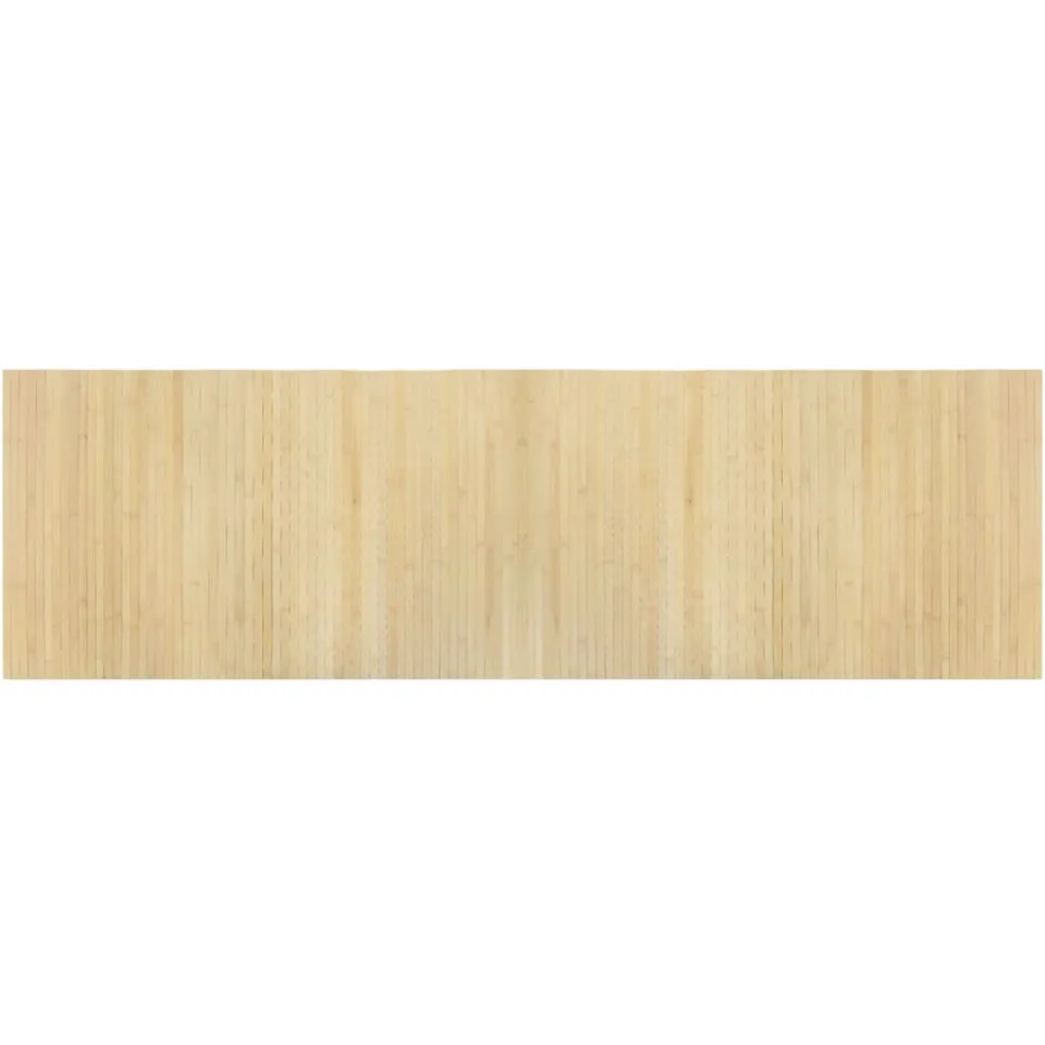 vidaXL Vloerkleed rechthoekig 60x200 cm bamboe lichtnaturel Beige
