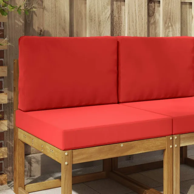 vidaXL Buiten bankkussen Polyester Rood 60 x 60 cm