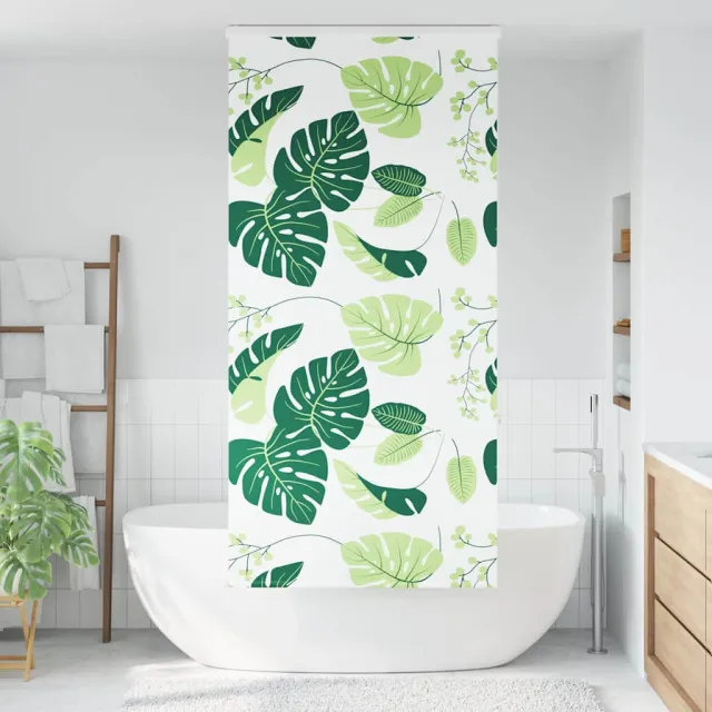 vidaXL Doucherolgordijn met cassette 100x240 cm stofbreedte 96 cm Groen