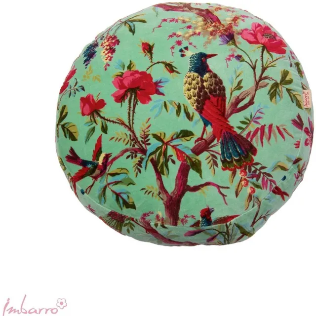 Imbarro Kussen - Sierkussen - Paradise - Groen - Grass - Rond - 45cm
