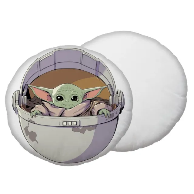 Baby Yoda Star Wars Star wars 'Baby Yoda' sierkussen 40 cm rond Grijs