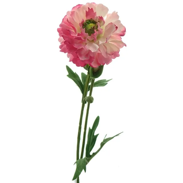 DPI Ranonkel Roze met Drie Knoppen 58 cm - Kunstbloemen