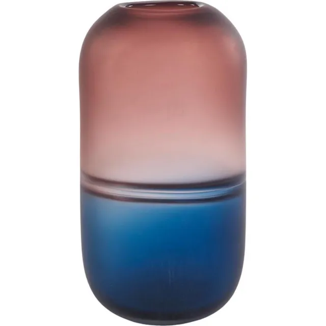 Goodwill Vaas Glas - Blauw-Paars - D 14,5 Cm H 32 Cm