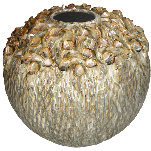 HD Collection Vaas Aardewerk Beige 37x37x32cm