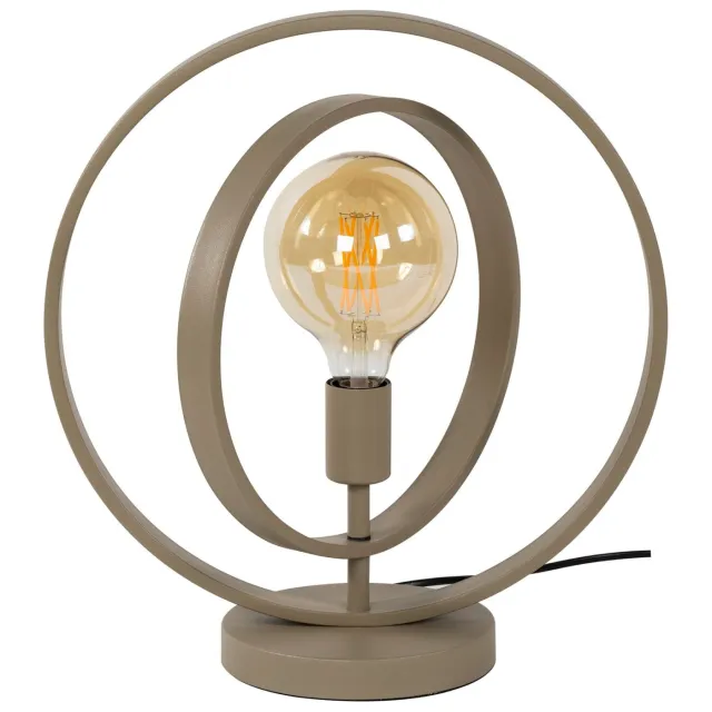 Nest of Nora Tafellamp Davio - Draaibare metalen ringen - Beige