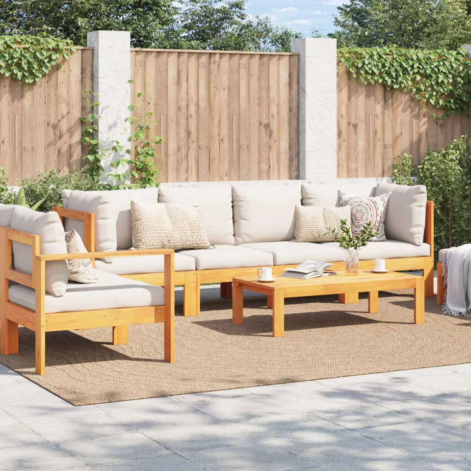 vidaXL Binnen- en buitentapijt AGIRA Naturel 280 x 200 cm Polyester, foto 3