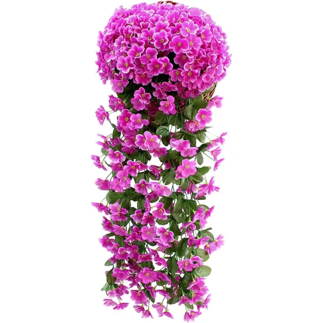 By Shane ByShane - Kunstmatige Blauweregen Wijnstokken - Hangende kunstbloemen voor Wanddecoratie - Bruiloft Tuinfeest - Set van 2 Any