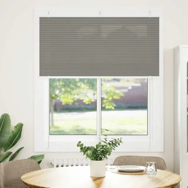 vidaXL Plissé rolgordijn 120x150 cm stofbreedte 119,4 cm antraciet Anthraciet