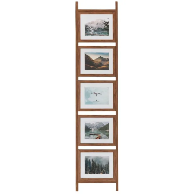 Atmosphera Créateur d'intérieur® Fotolijstje voor 5 foto's, Scott, donker naturel hout Marron