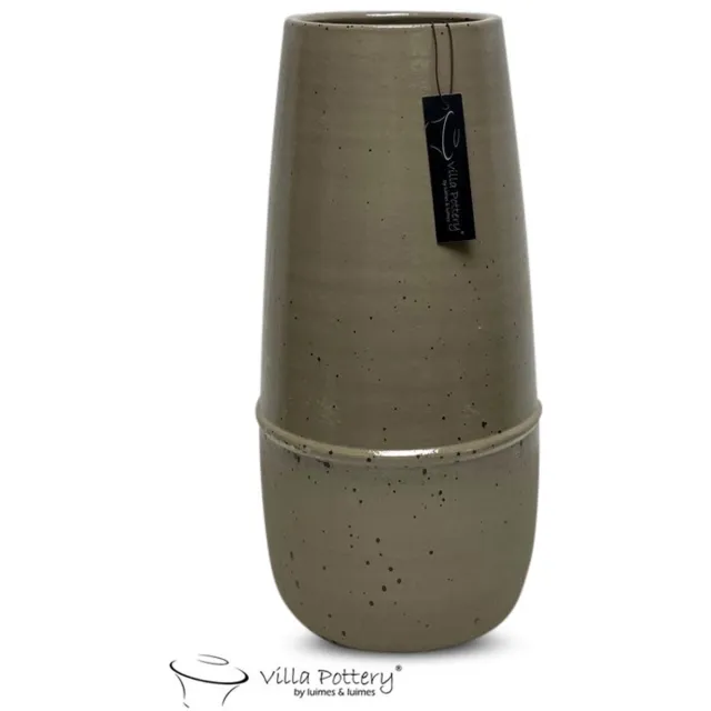 Villa Pottery Vaas Marino Groen 19,5x45 cm blauw