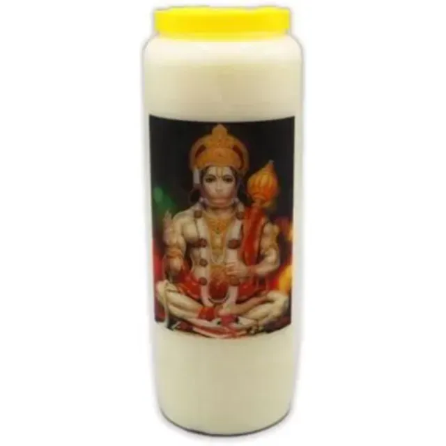 Green Tree Candle Noveenkaars Jai Hanuman + Mantra Multicolor