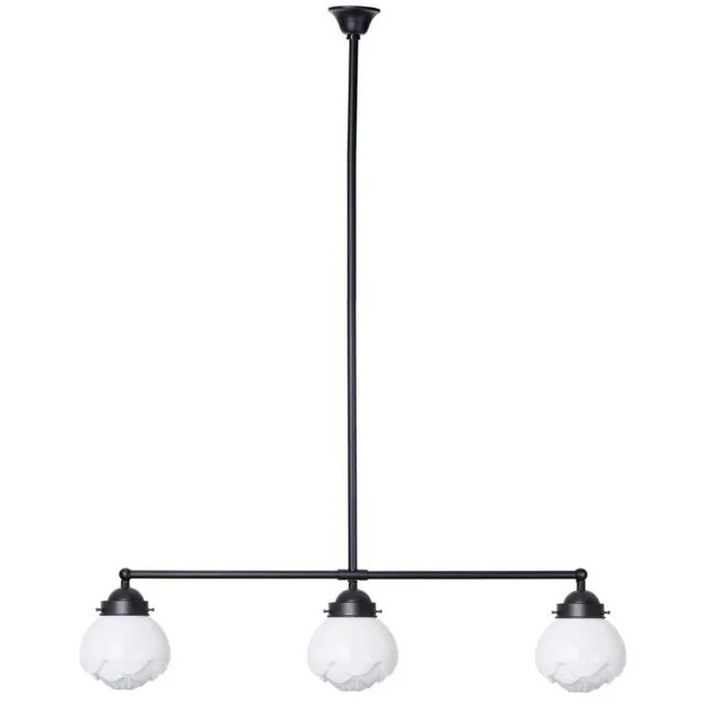 Coloured by Art Moonlight T-lamp 3 lichts Paeonia - Art Deco Trade Zwart