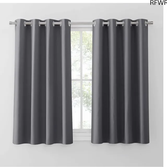 RFWR Verduisterende Gordijnen met Lussen 132x150 cm - Thermische Verlichting voor Woonkamer en Slaapkamer zie foto