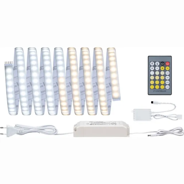 Paulmann 175 3m, IP44, 32W, 1020lm/m, 108 LEDs/m, Tunable White, 60VA