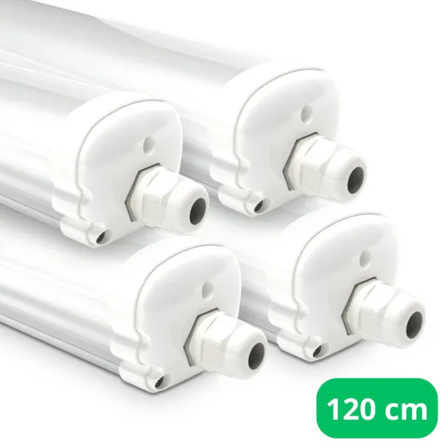 LED's light by Shada LED's Light LED TL buislampen compleet 120 cm - Geschikt voor buiten en binnen - 2420 lm - 4PACK - Tl-buizen - Tl-armaturen - Tl-verlichting Wit