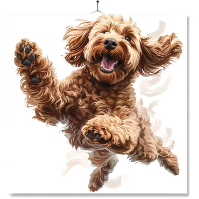 MC Living Tegel Met Opdruk | Geschenk | Wc | Toilet | Labradoodle Ontwerp 2