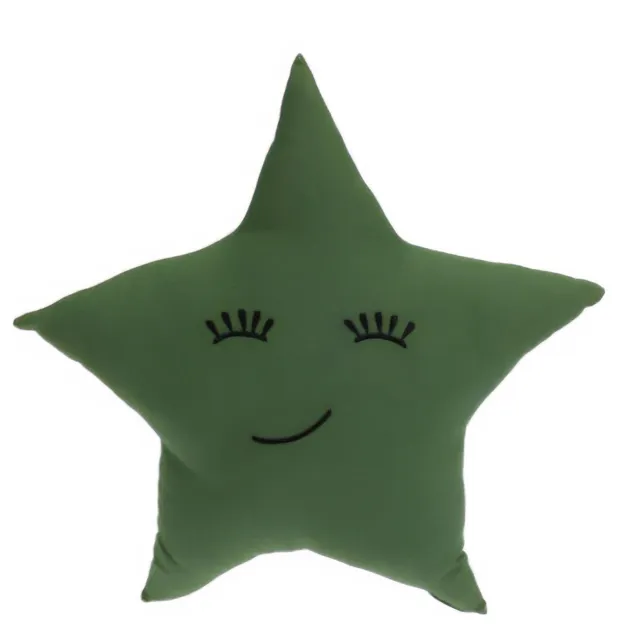 Home & Styling Collection Home Styling Collection - Sierkussen - Decoratieve kussen in de vorm van een ster, 40 x 40 cm Groen
