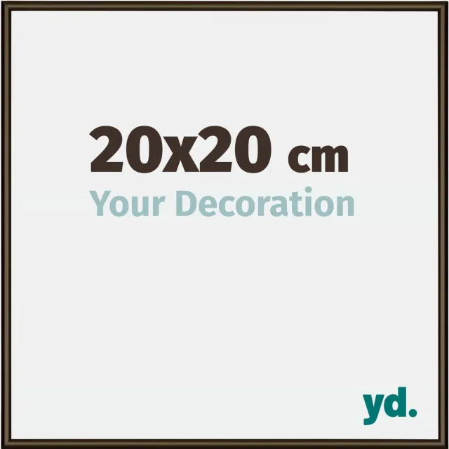 yd. Your Decoration - Fotolijst 20x20 cm - Aluminium - Walnoot Structuur - New York