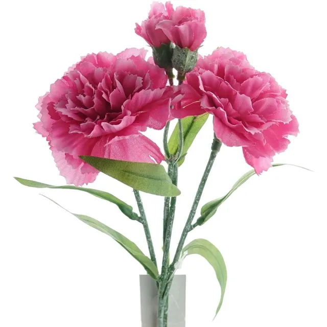 DPI Mini-anjers Fuchsia 40 cm per 2 Stuks - Kunstbloemen