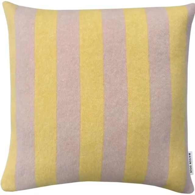 Maison Deux Candy Wrap kussen met vulling 50x50cm roze / geel