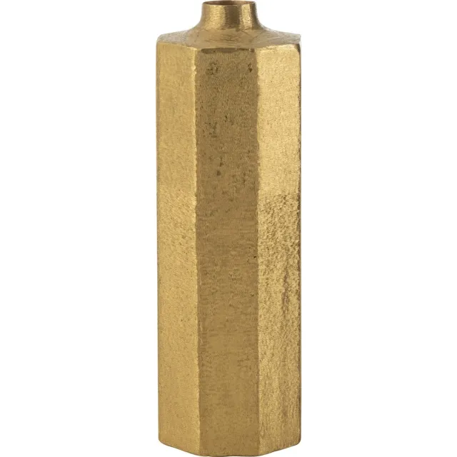 J-Line vaas Vierkant - metaal - goud - large - 55 cm hoog