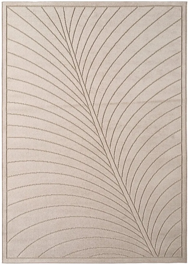 Dutch XXL Buitenkleed | Nova | Palmblad | Beige | 200x290 cm | Buitentapijt | Tuintapijt