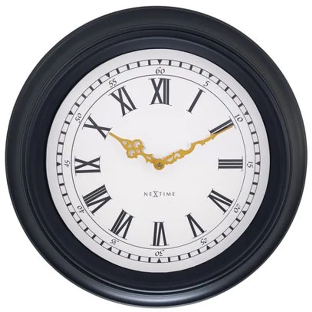 NeXtime Wandklok NeXtime Chopin 40 cm zwart