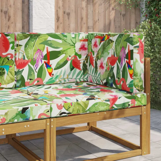 vidaXL Buiten bankkussen Stof Meerkleurig 80 x 80 cm