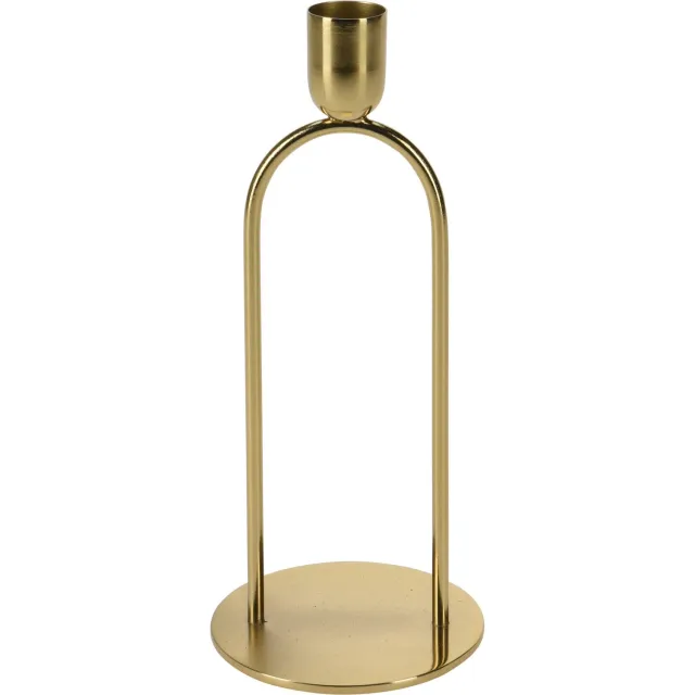 Home & Styling Collection Home Styling Collection - Metalen decoratieve kaarsenhouder, goud, 20 cm