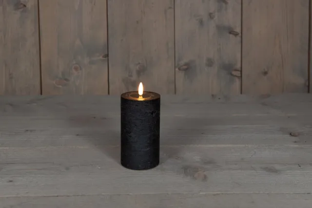 Magic Flame Candles The Magic Flame Candle - Kaars Led - Zwart - 7,5x12,5 cm