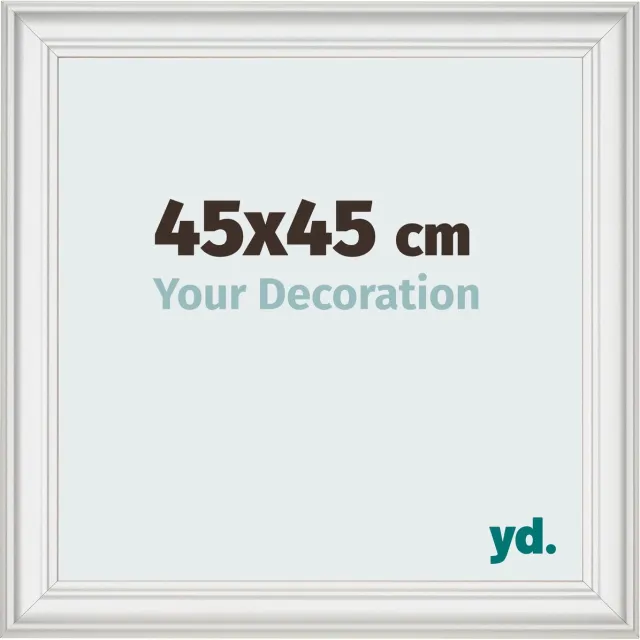 yd. Your Decoration - Fotolijst 45x45 cm - MDF - Wit Geveegd - Lazio