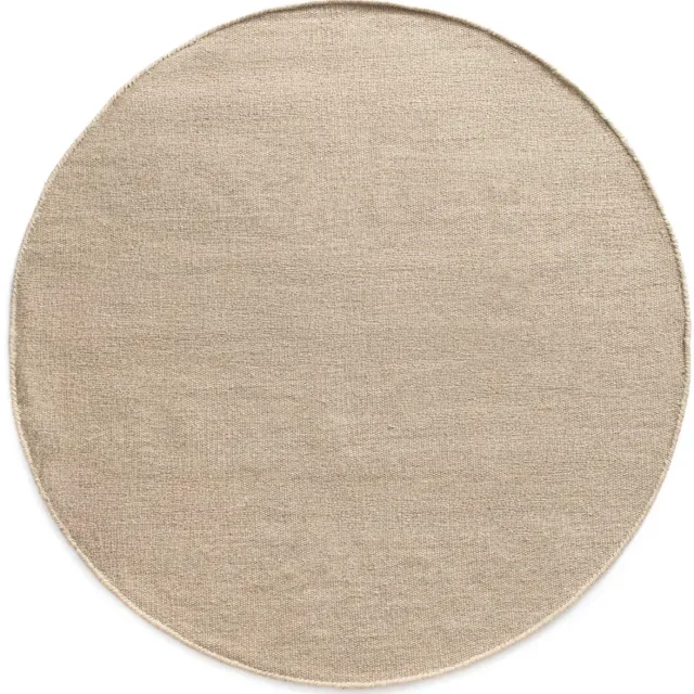 Nordic Weavers Rond wollen vloerkleed - Grund beige 80