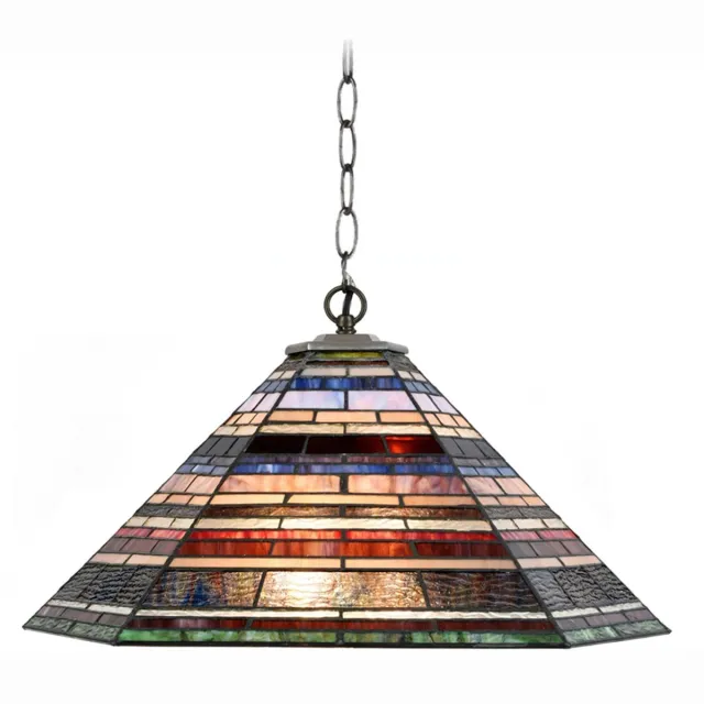Coloured by Art Tiffany Hanglamp Industrial large - Art Deco Trade Multicolour