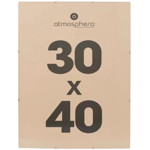 Atmosphera Fotolijstje zonder rand - voor 30 x 40 cm foto - mdf/kunststof - Het basic fotolijstje Transparant