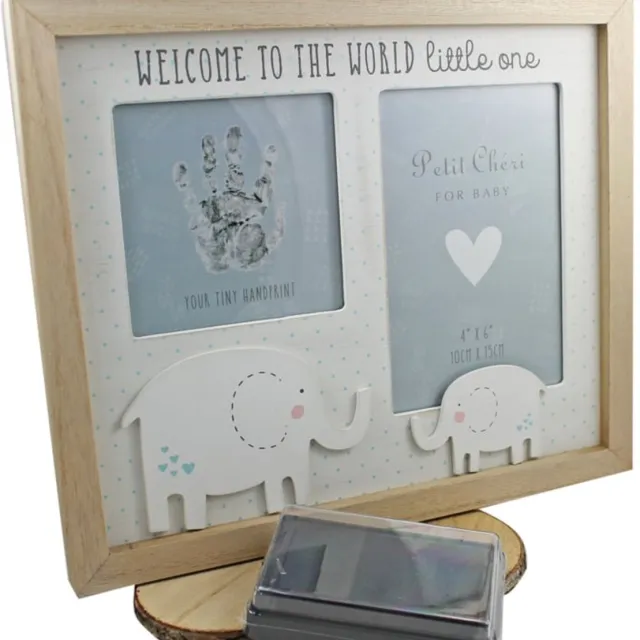 Widdop & Co Petit Cheri Fotolijst voor foto en handafdrukje - Kraamcadeau - Babyshower Wit
