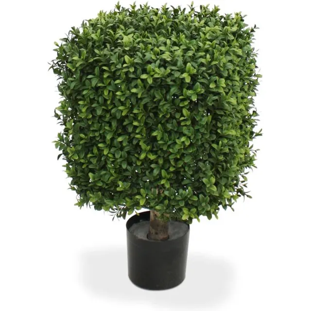maxifleur Kunstplanten Kunst Buxus vierkant 30cm - UV bestendig Groen