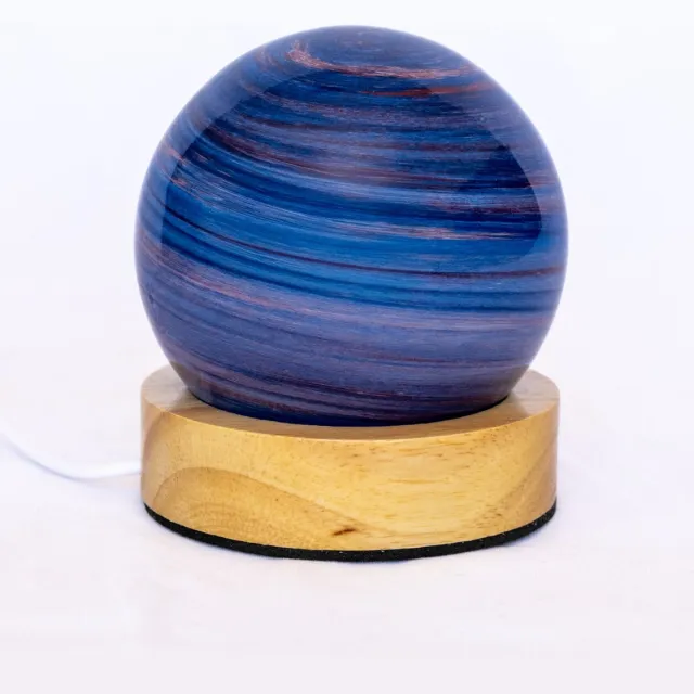 DMG Supply Nachtlamp - Lamp - Tafellamp slaapkamer - Blauwe Lucht - Lucht - Blauw - 8 cm - 3D geprint