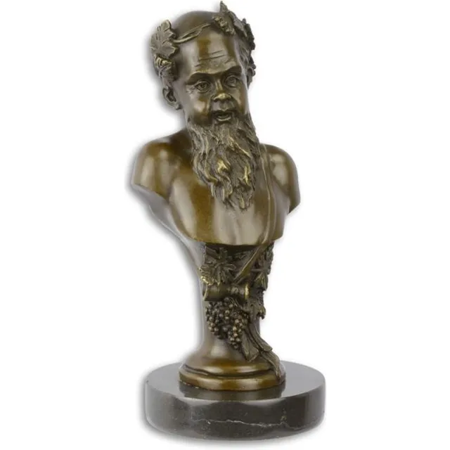 De Splinter bv EEN BRONZEN BUSTE VAN BACCHUS, A BRONZE BUST OF BACCHUS Brons