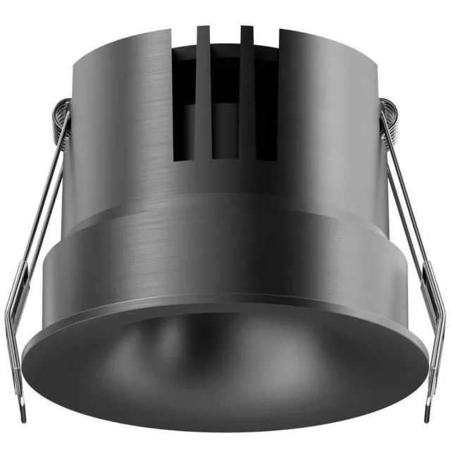 Lucide dimbare inbouwspot Ø 8 cm - matzwart/chroom Mat zwart chroom